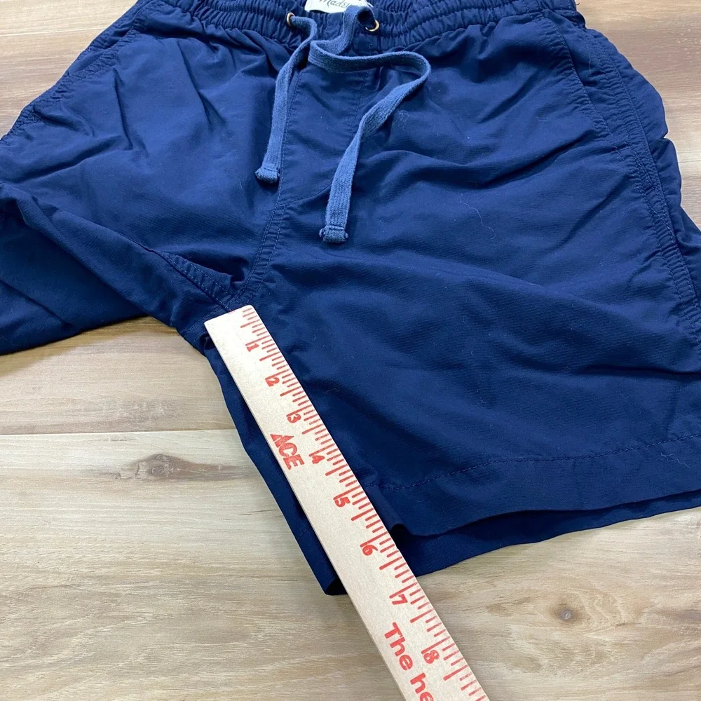 Madewell Nylon Shorts Mens XS Gorpcore Pull On Elastic Waist Navy Blue
